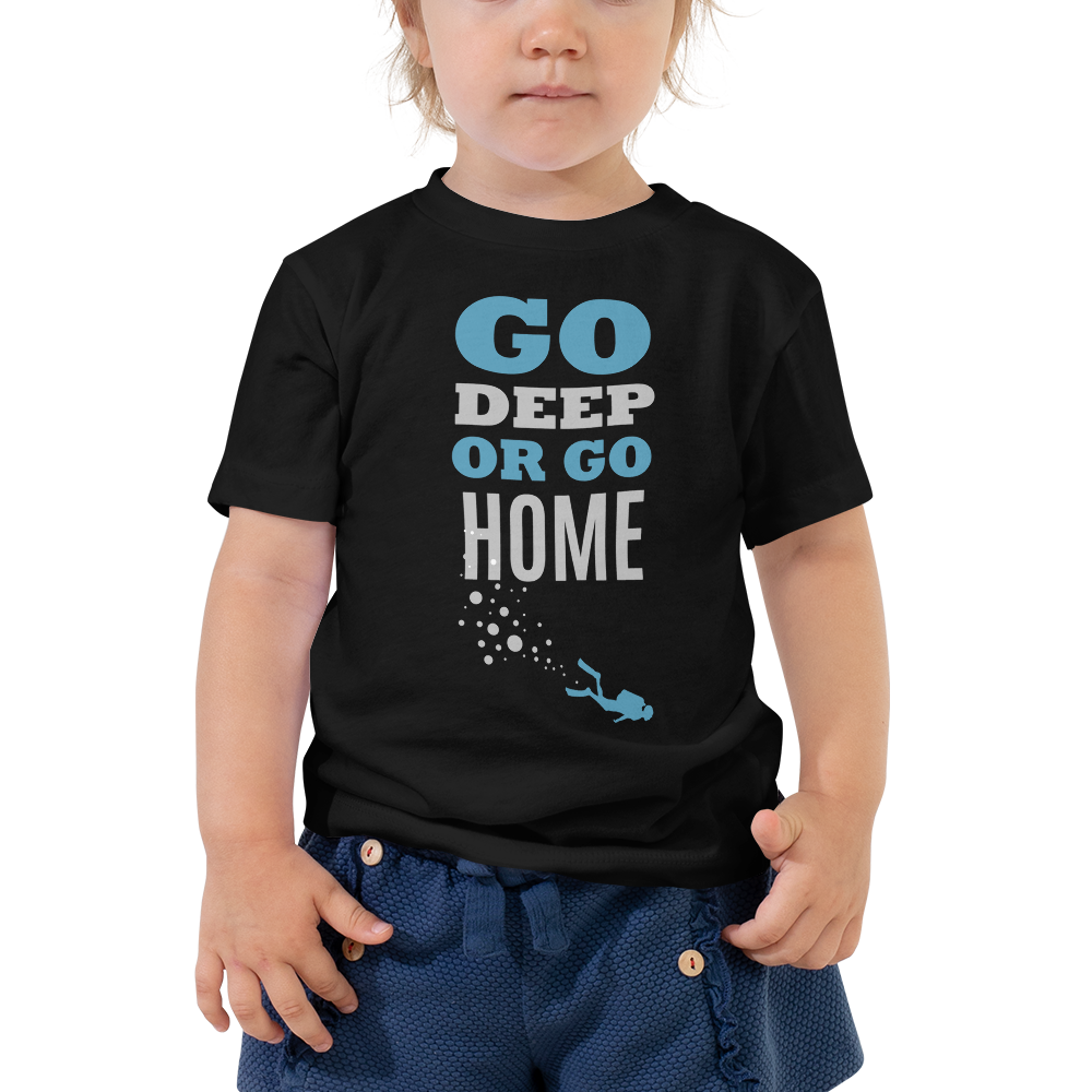 T-shirt Bebis "GO DEEP OR GO HOME"