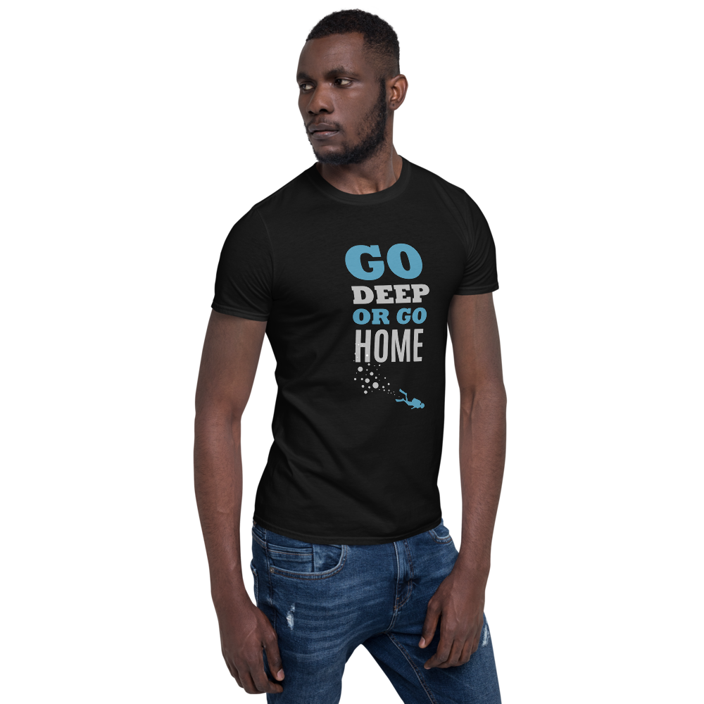 Футболка Унисекс "GO DEEP OR GO HOME"