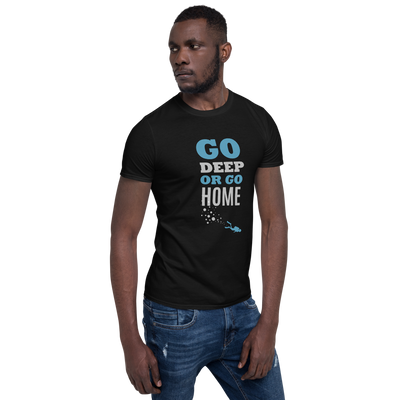 Футболка Унисекс "GO DEEP OR GO HOME"