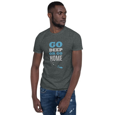Футболка Унисекс "GO DEEP OR GO HOME"