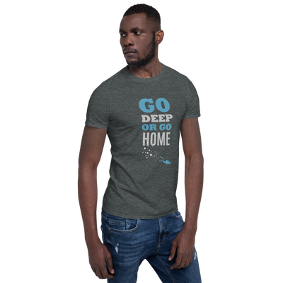 Футболка Унисекс "GO DEEP OR GO HOME"